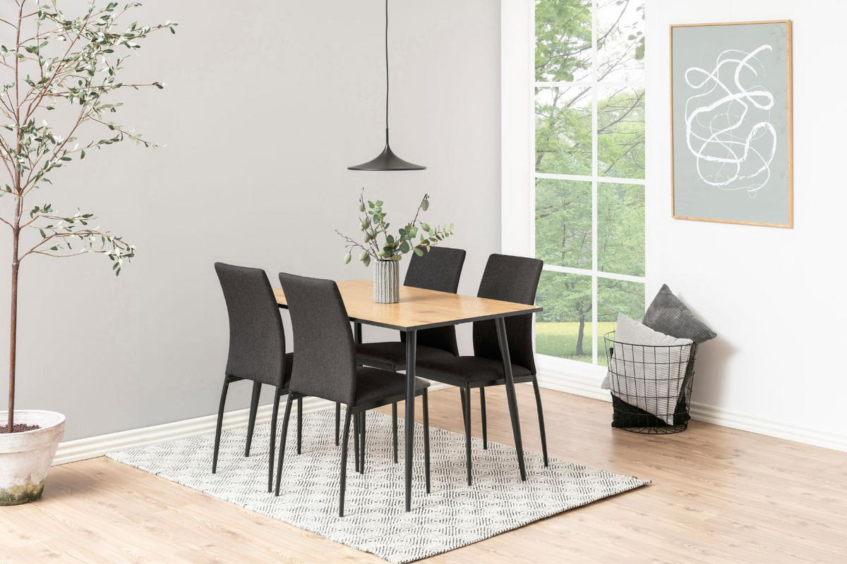 TISCH Mira Braun 4 Personen Aus Holz - Braun, Holzwerkstoff (120/80/75cm) - Concept Usine