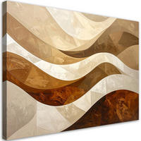 LEINWANDBILD 3D und geometrisch 90x60cm - Beige, Textil (90/60cm) - Feeby