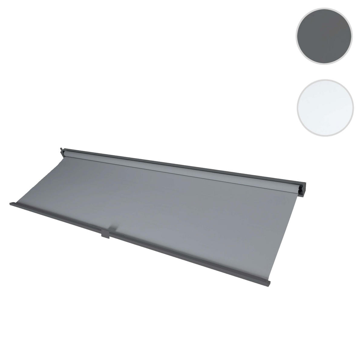 SEITENWAND FÜR PERGOLA Anthrazit - Anthrazit, Textil (283/206/1cm) - MCW