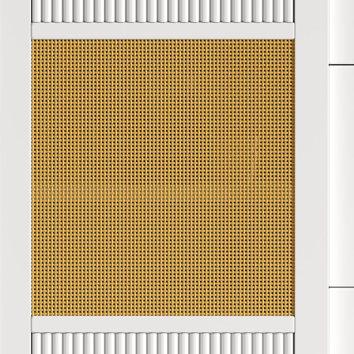 KÜCHENINSEL 146.85x70x90cm Weiß mit Schubladen, Schiebetüren & 6 Rollen - Weiß, Holzwerkstoff (146.85/90/70cm) - Modfu