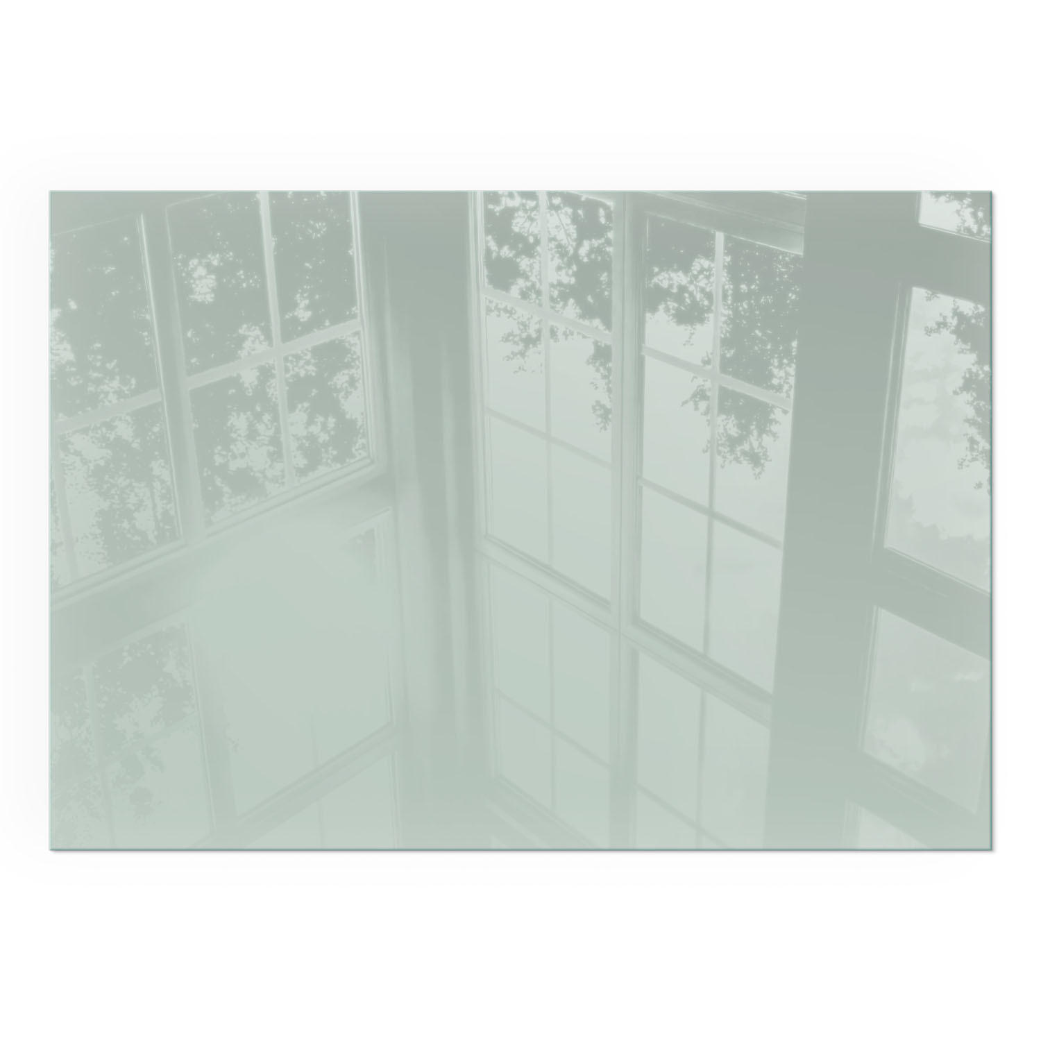 GLASPLATTE für Kamin 100x70 cm - Grün, Glas (100/70/0.4cm) - TULUP