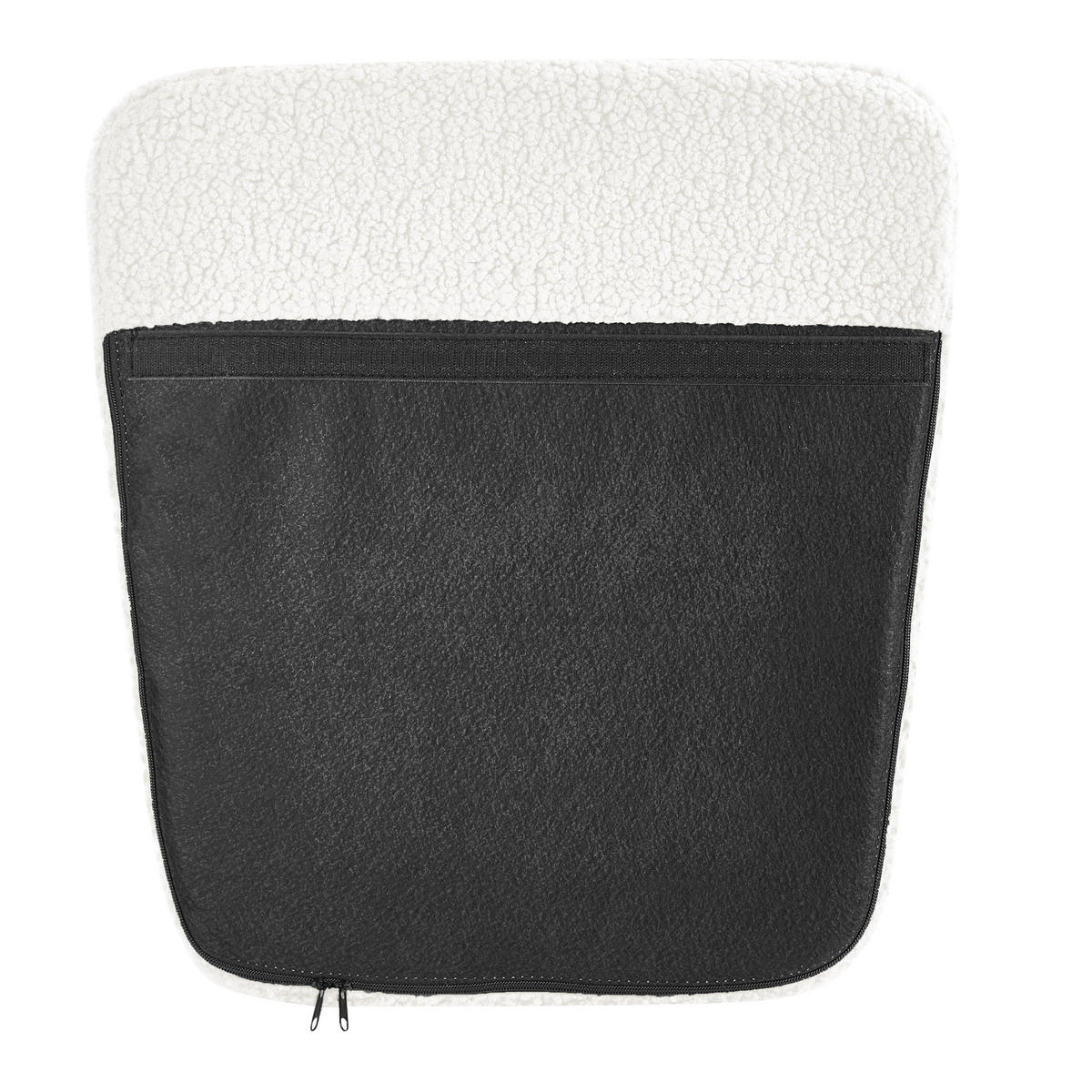 HOUPACÍ KŘESLO Bouclé Krémově bílé Luoma - bílá/černá, textil (69/106/97cm) - Beliani