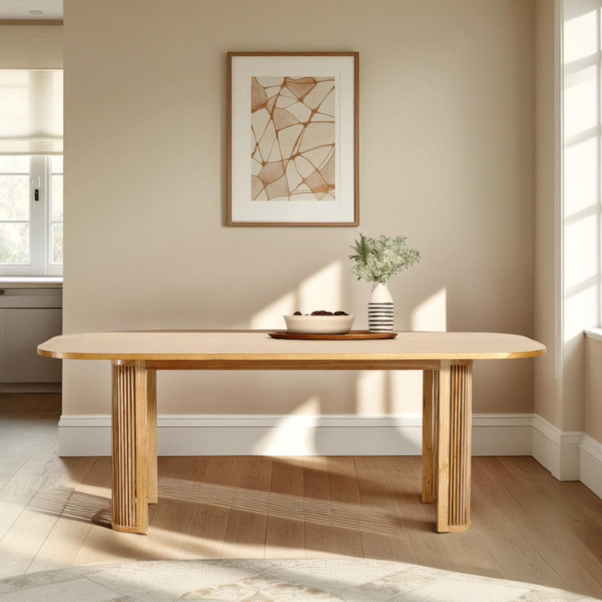 ESSTISCH - Klares Holz - Eschefarben, Holz (210/90/75cm) - Drawer