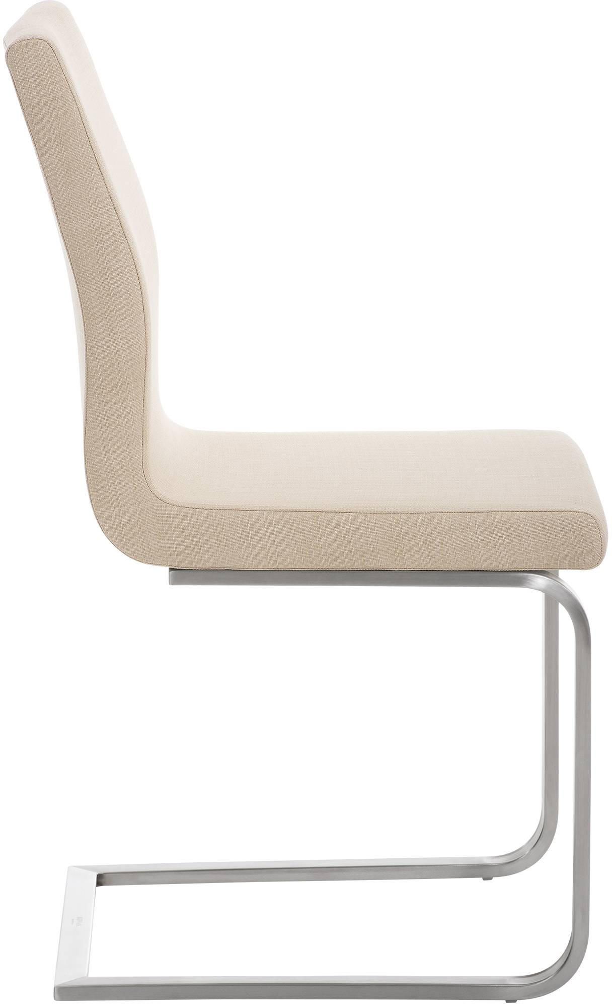 SCHWINGSTUHL Stoff Creme - Edelstahlfarben/Creme, Textil/Metall (40/90/50cm) - CLP