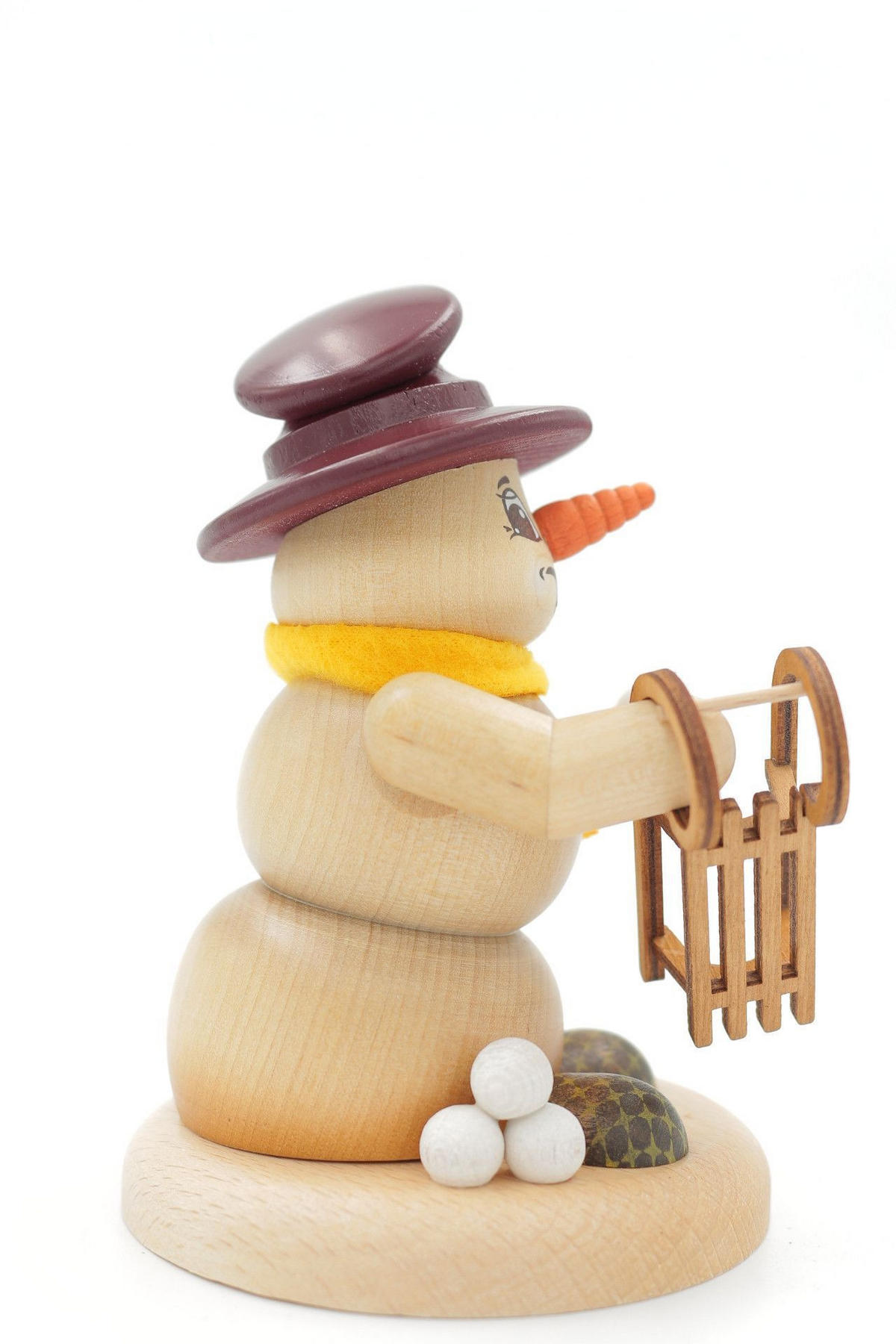 RAUCHFIGUR Scheemann Natur Schlitten 13 cm - Multicolor, Holz (10/13/0.1cm)