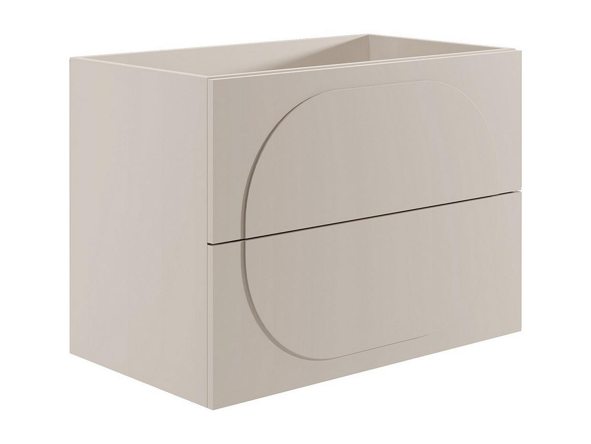 WASCHBECKENUNTERSCHRANK - 80cm x 46cm - MDF - beige - VUTOMA - Beige, Holz (80/60/46cm) - Vente-Unique
