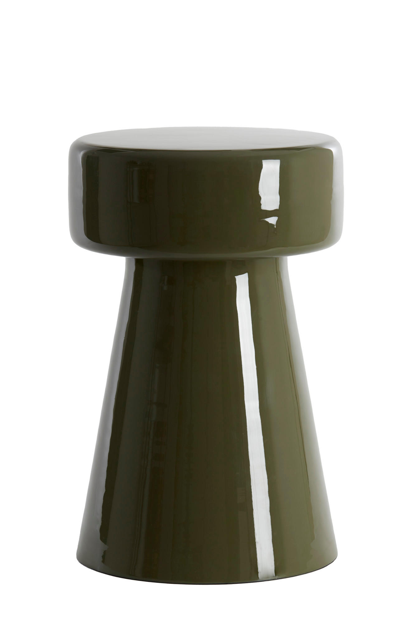 BEISTELLTISCH Dakwa Grün Ø29/47 cm - Grün, Metall (29/29/47cm) - Light & Living