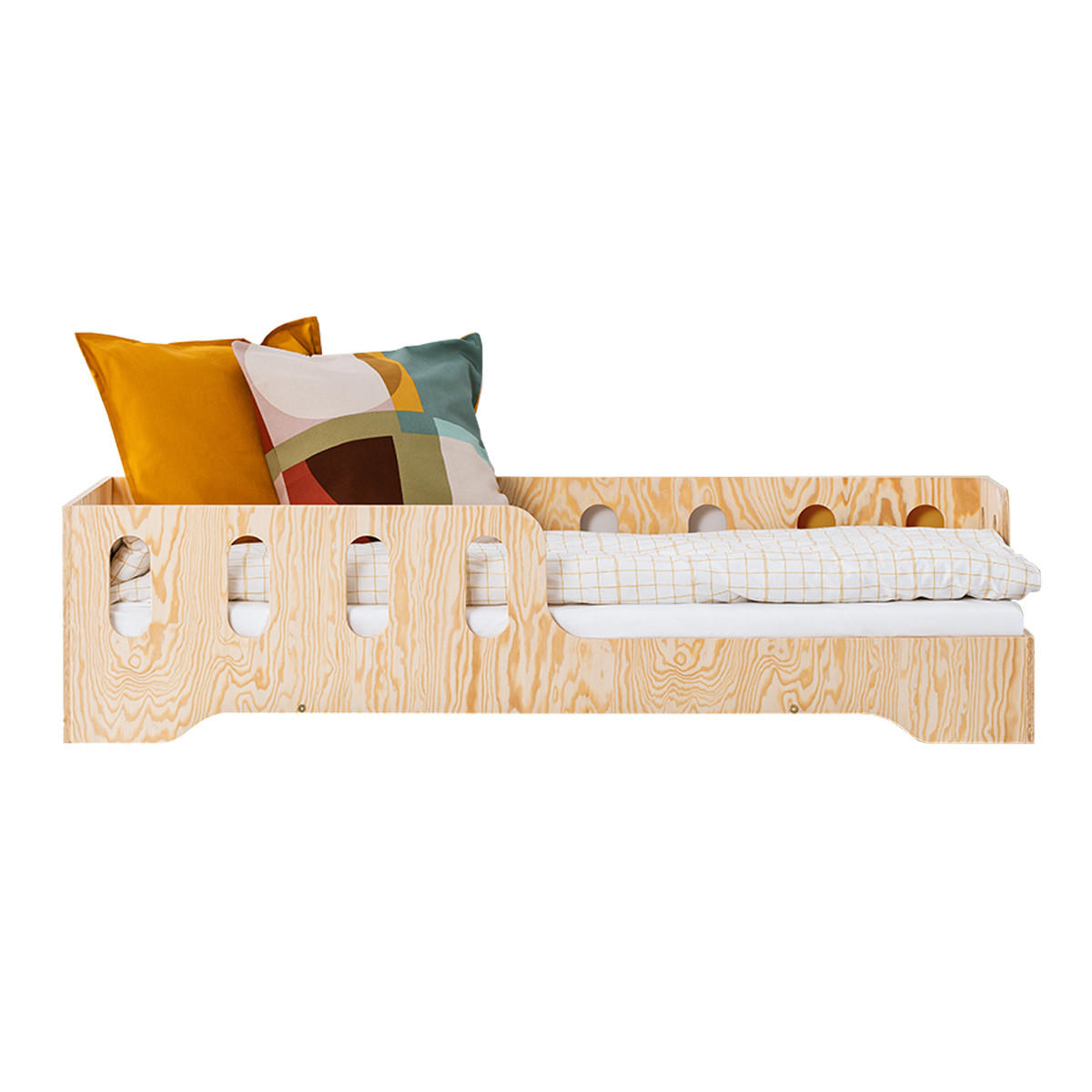 POSTEL 90/200 Estelle Přírodní dřevo - hnědá, dřevo (90/200cm) - Petits-meubles