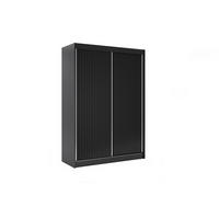 KLEIDERSCHRANK RYFLOX - 150 - Schwarz - Schwarz, Holzwerkstoff (150/215/61cm) - ALTDECOR