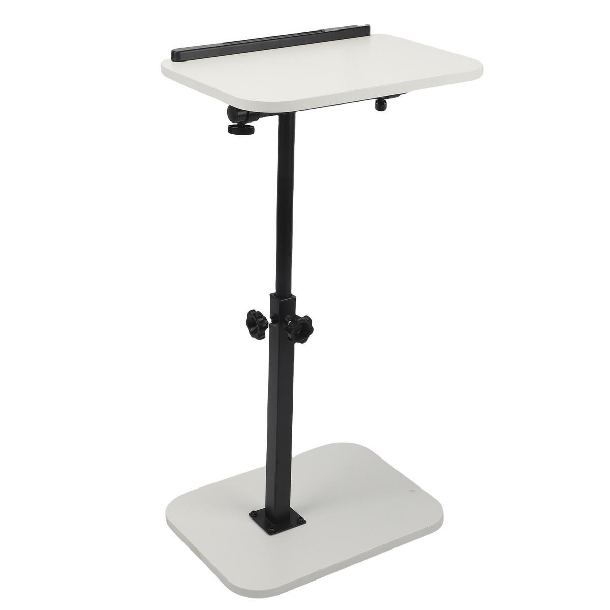 NACHTTISCH aus Massivholz, höhenverstellbarer Laptoptisch für Zuhause, 15 mm dick, mit Buchstütze, weiß - Weiß, Holz (40/30/80cm) - Ej. Life