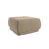 POUF Samt Stoff Beige - Beige/Creme, Kunststoff/Textil (60/35/60cm) - Makamii