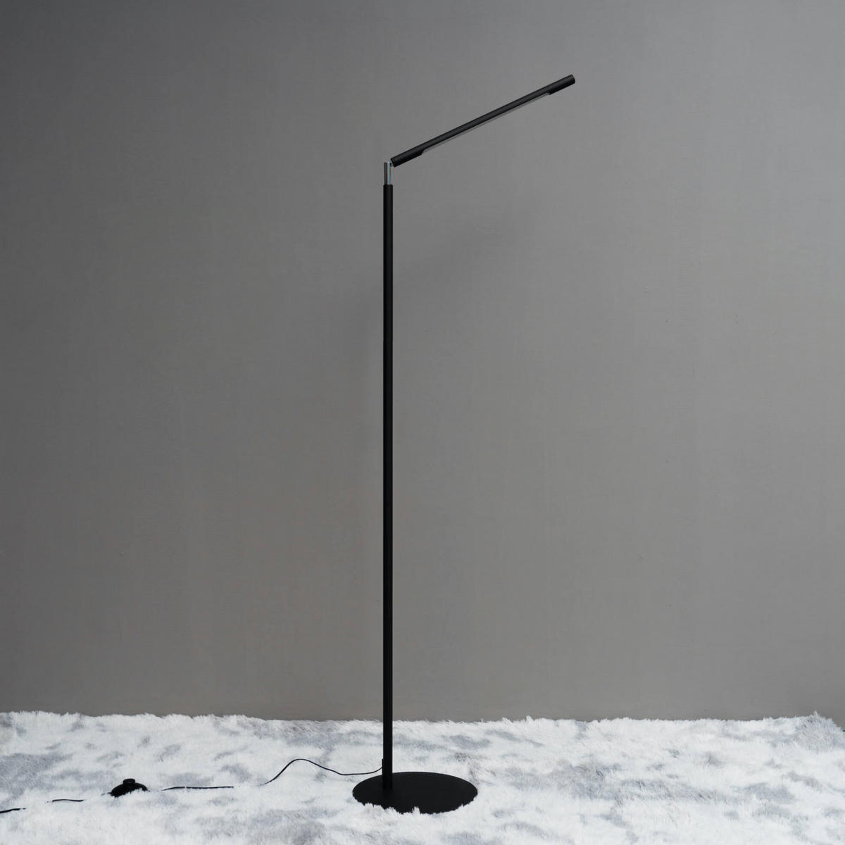 STEHLEUCHTE Picari, Schwarz, 152cm - Schwarz, Metall (152/48/152cm) - KOSILUM