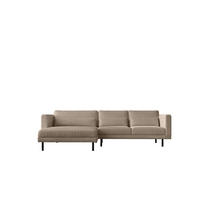 ECKSOFA L-form Dani Stoff Poso Dunkelbeige Links - Cappuccino, Holz (281/174cm) - Kaiser Möbel
