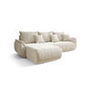 ECKSOFA mit Schlaffunktion TOKYO L Monolith 02 Links - Beige, Textil (280/185cm) - Bedante
