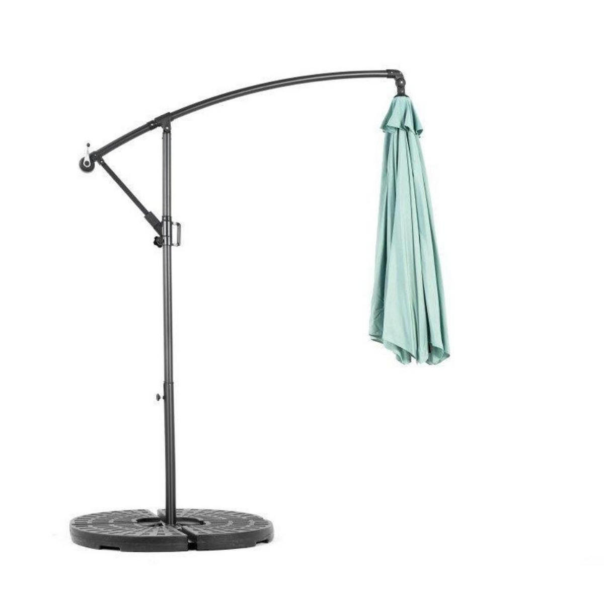 SONNENSCHIRM 295x295cm,Ampelschirm,Gartenschirm,Aluminium,Sonnenschutz,Hellgrün - Hellgrün, Metall (295/295cm) - LVHOM