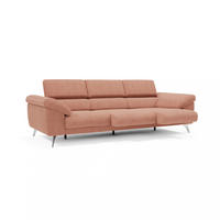 LINEARSOFA Donatello - Hellrosa, Metall (265/76/102cm) - Divani.store