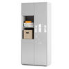 AKTENSCHRANK Amira T20 Weiß Hochglanz 180/80/40 cm - Weiß Hochglanz, Holzwerkstoff (80/180/40cm) - SIMPLYFURN