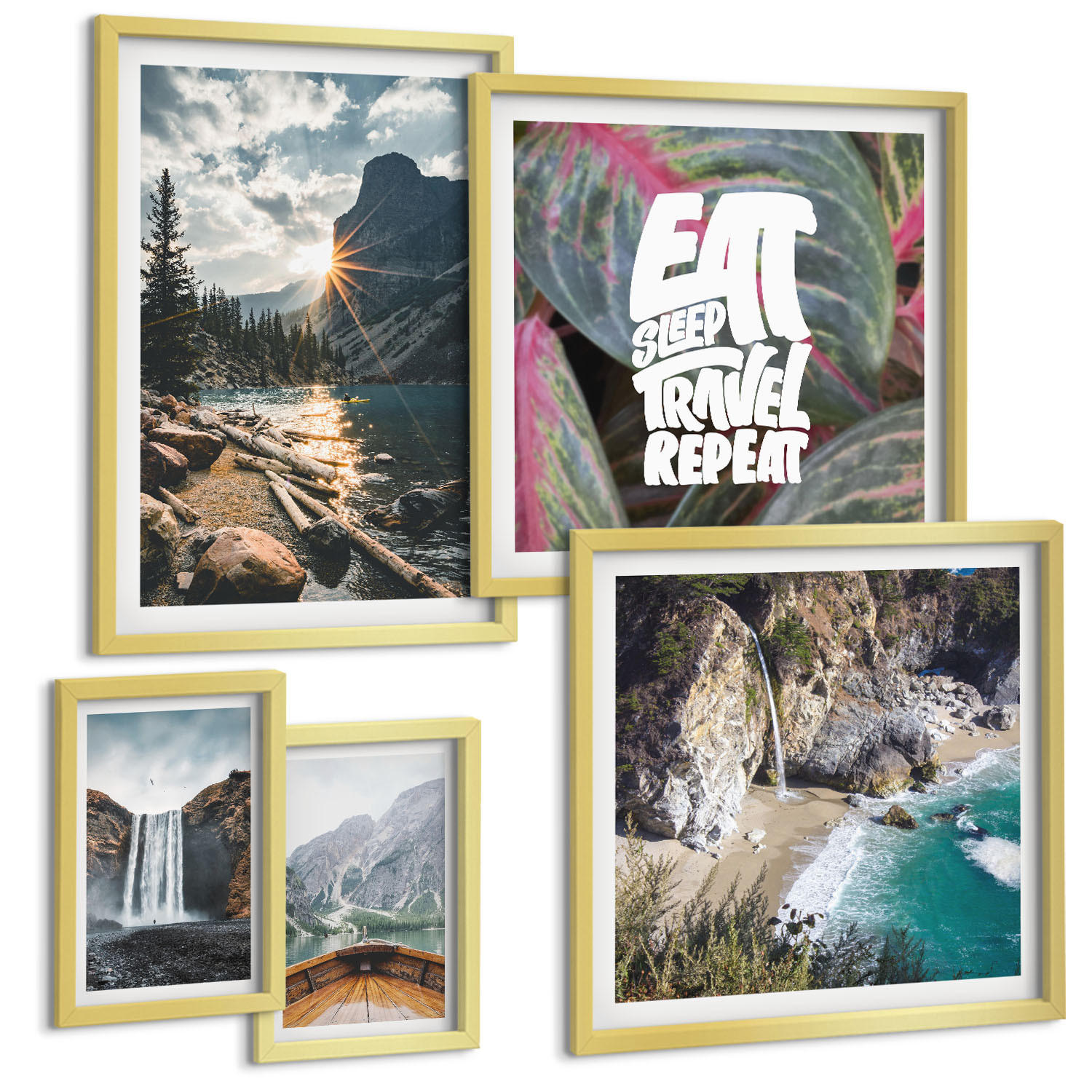 Tulup Bilder Gold 40x60 cm