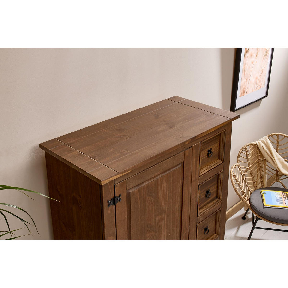 KOMMODE TEQUILA - Braun, Holz (95/150/45cm) - IDIMEX