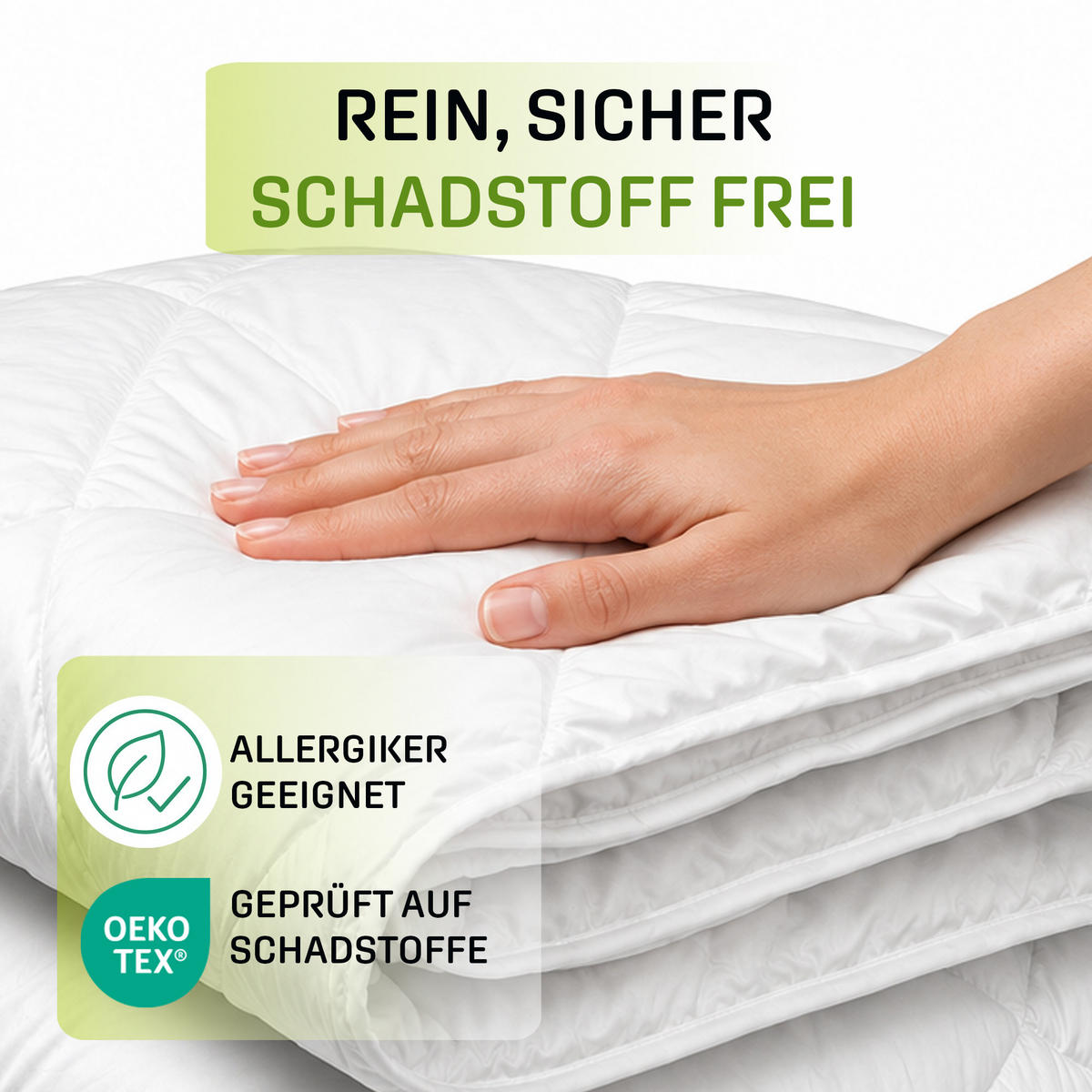 STEPPBETT 4 Jahreszeiten 155x220cm - Weiß, Textil (155/220cm)