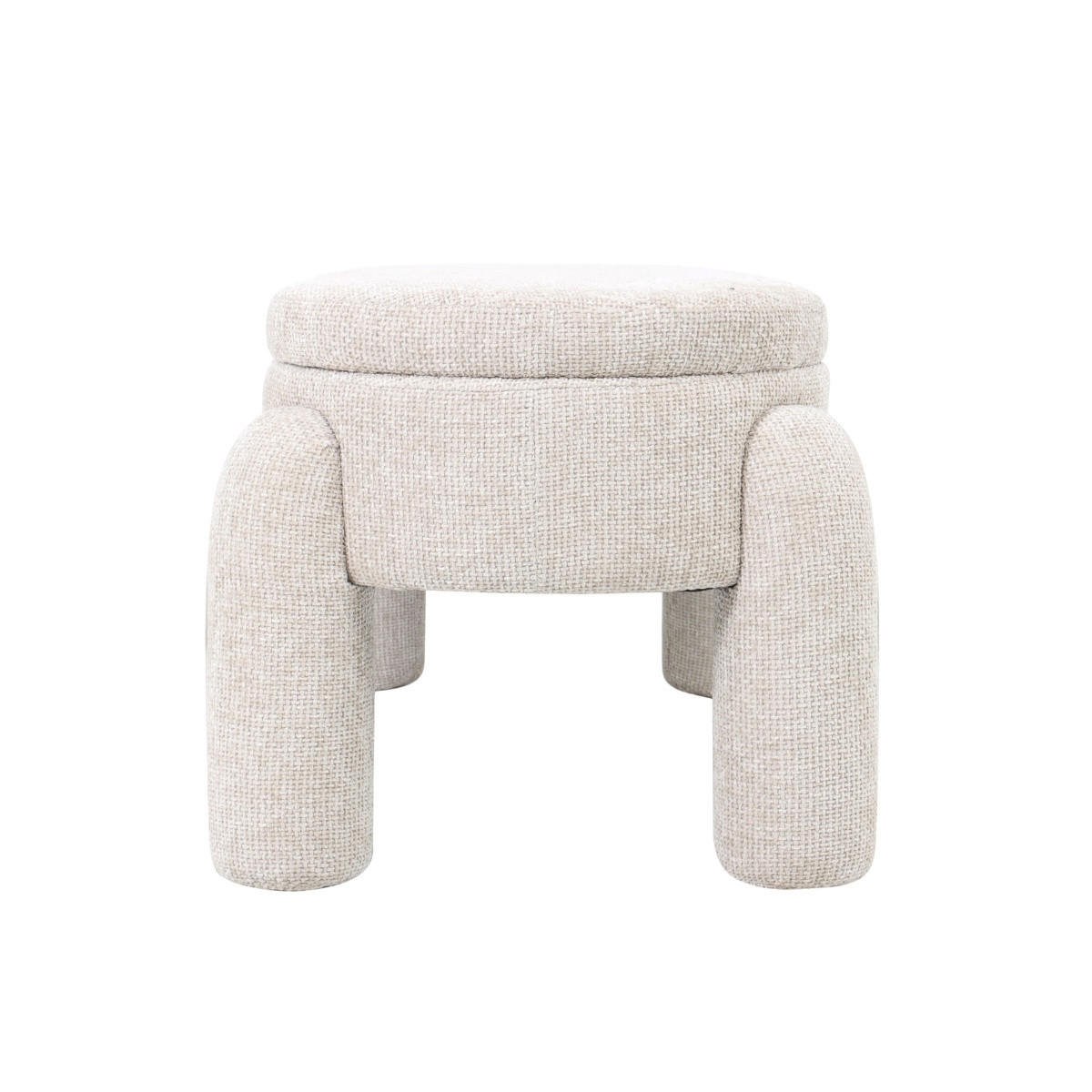 AUFBEWAHRUNGSBANK aus Stoff, beige - Beige, Textil (114/47/52cm) - Giga Meubel