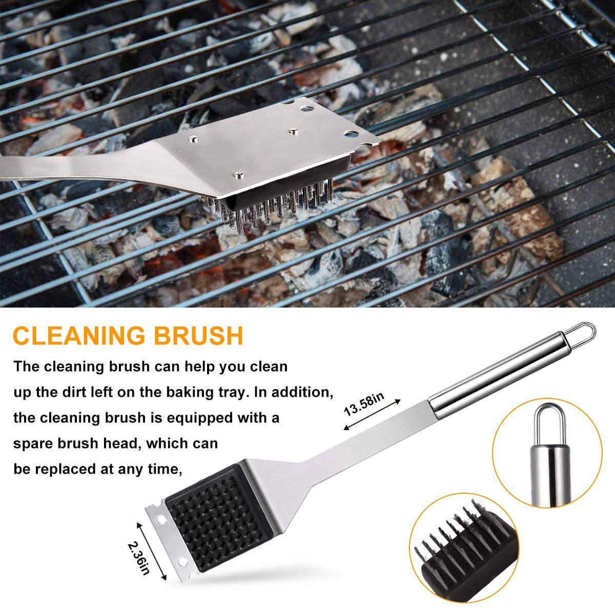 GRILLBESTECK 26-teiliges Set - Multicolor, Metall (43cm)