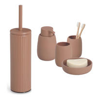 BADACCESSOIRES - Keramik, Mocca, 5-teiliges Set - Mokka, Keramik (9.7/40/9.7cm) - Zeller Present