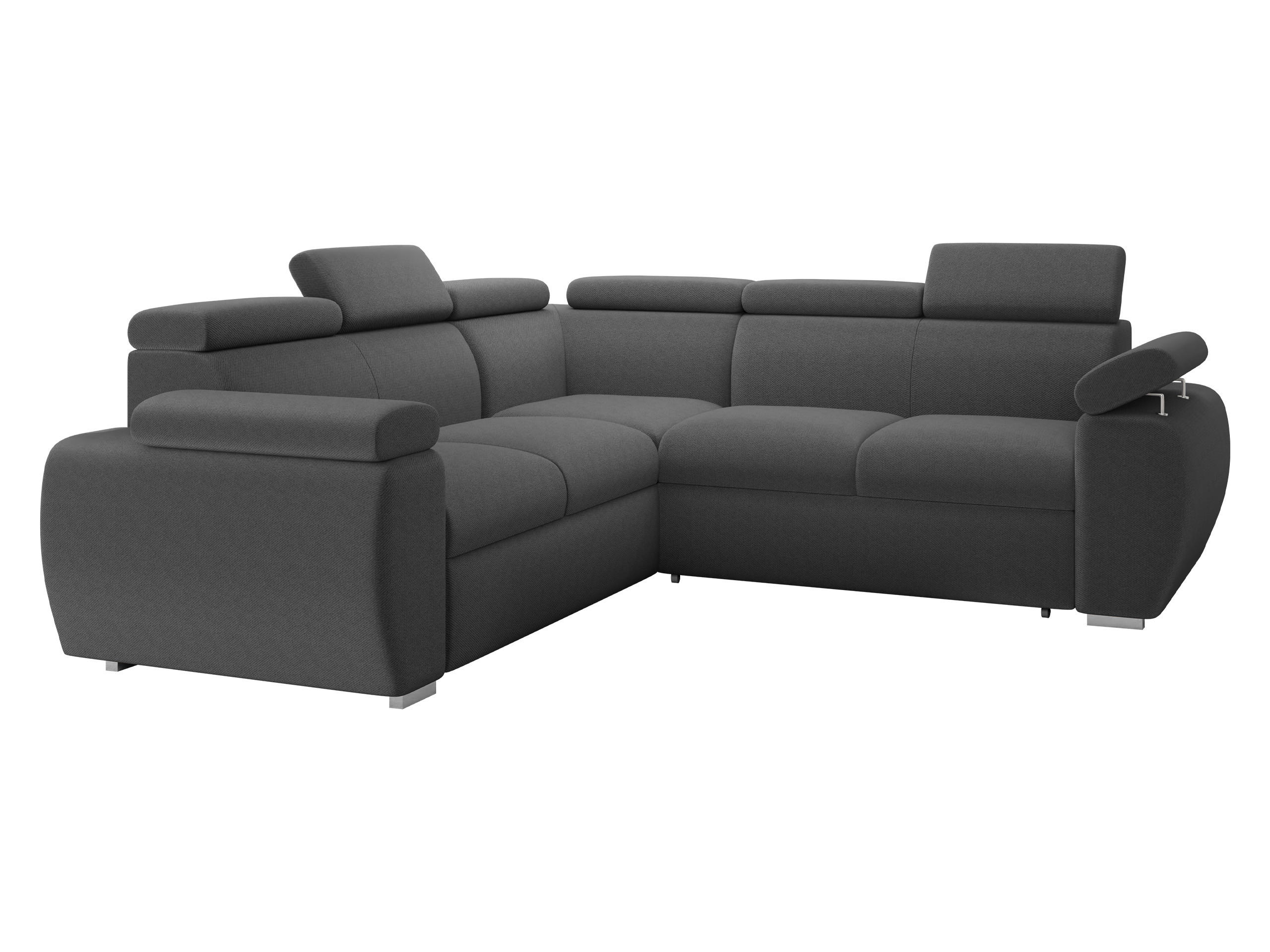 ECKSOFA Boston Maxi - Chromfarben/Grau, Holz/Textil (260/260cm) - MIRJAN24