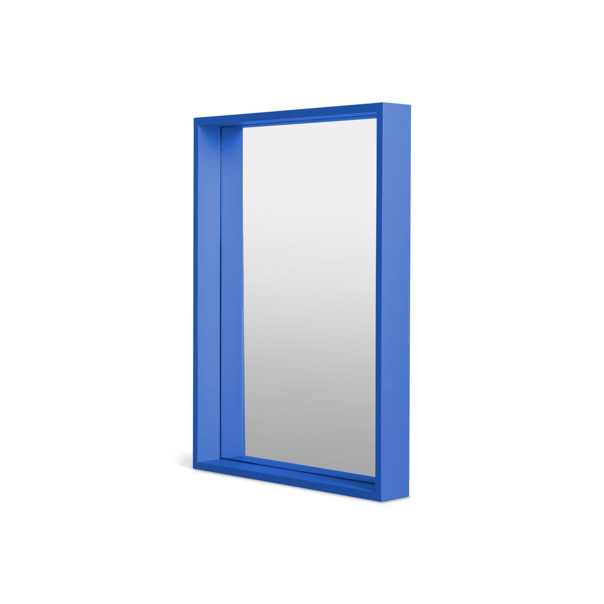 SPIEGEL aus MDF 70/50 cm Preußischblau NIKO - Blau, Holzwerkstoff (54/74/8cm) - RNT By Really Nice Things