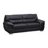 LEDERSOFA 3-Sitzer - Schwarz - THIBAULT - Schwarz, Leder (210/87/93cm) - Vente-Unique
