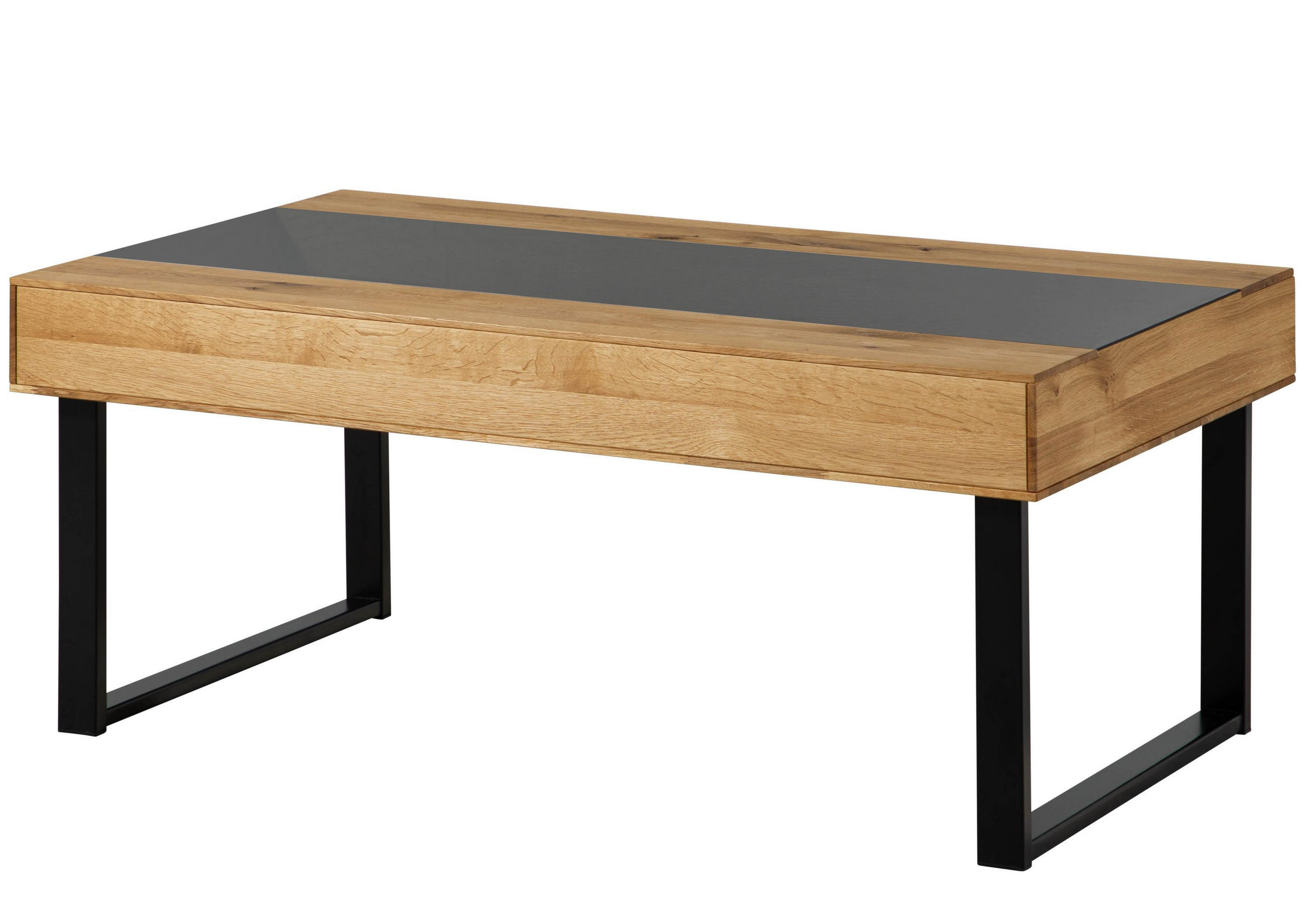 COUCHTISCH Wildeiche 120x65x45 natur geölt LINDAU #01 - Naturfarben, Holz (120/65/45cm) - Massivmoebel24