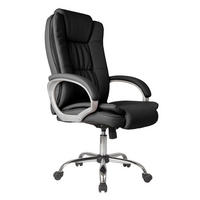 DREHSTUHL Karen Schwarz - Schwarz, Fell (68/110/72cm) - VS Venta-stock