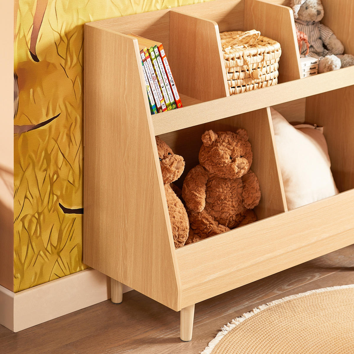 KINDERREGAL Natur - Naturfarben, Holz/Holzwerkstoff (87/78/37cm) - SoBuy