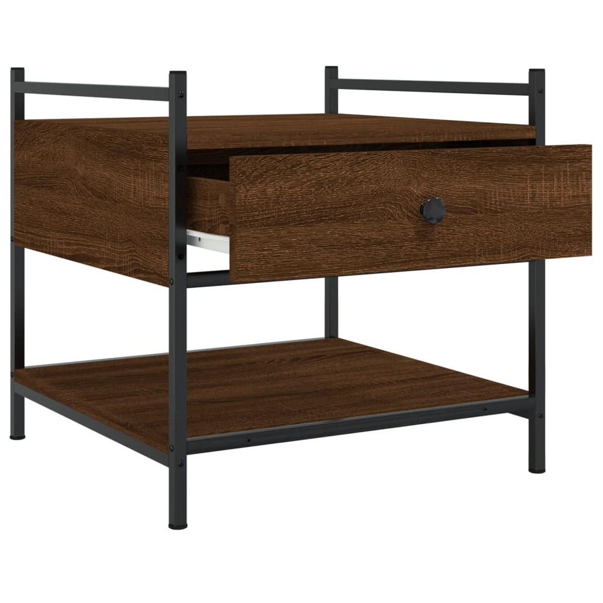 COUCHTISCH Braun Eichen-Optik 50x50x50 cm Holzwerkstoff - Braun, Holzwerkstoff (50/50/50cm) - furnicato
