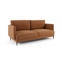 SOFA Helmer 3-sitzer In Stoff Vibe - Orange, Holzwerkstoff/Textil (226/95/95cm) - Fun Möbel