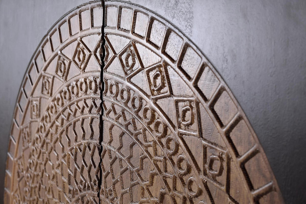 HIGHBOARD aus Mangoholz und Metall - Dunkelbraun, Holz (45/143/100cm) - Giner y Colomer