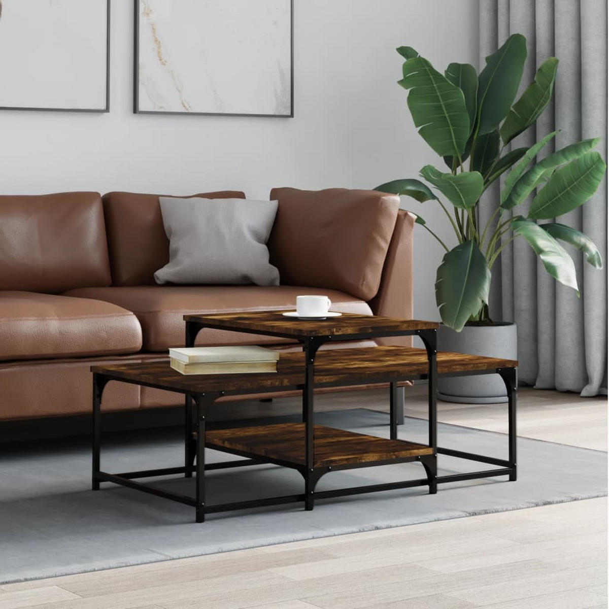 COUCHTISCH Räuchereiche 102x60x45 cm Holzwerkstoff - Braun, Holzwerkstoff (102/60/45cm) - furnicato