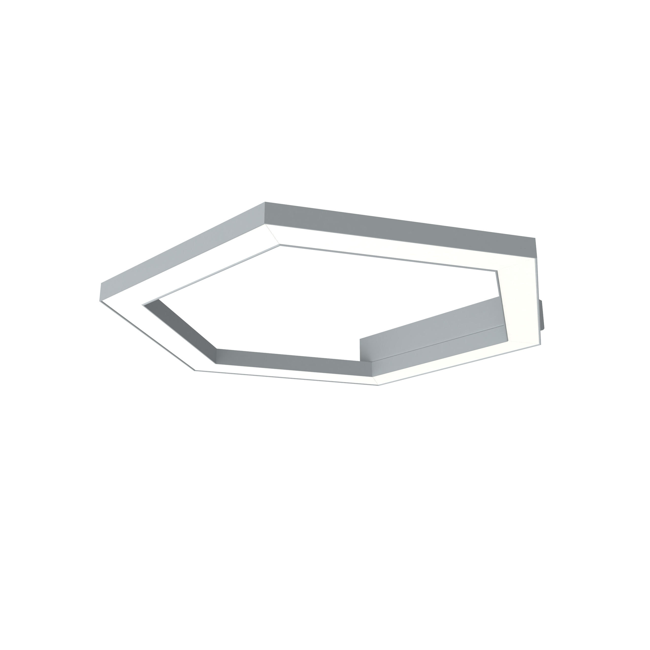 LED-DECKENLEUCHTE - Grau, Metall (1.6/3/40cm) - Lumicom