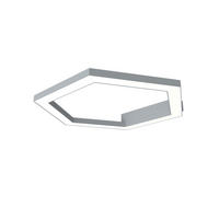LED-DECKENLEUCHTE - Grau, Metall (1.6/3/40cm) - Lumicom