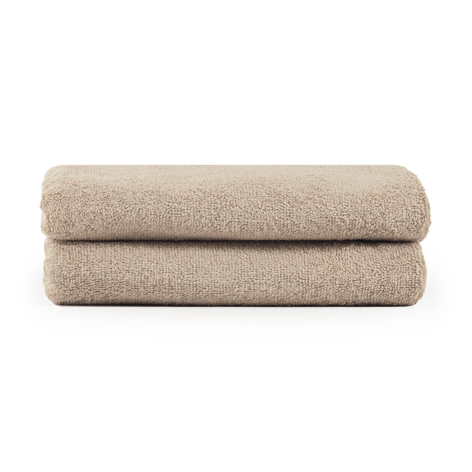 HANDTUCH 2er-Set, 2x Handtuch 50/100 cm, Taupe - Taupe, Textil (50/100cm) - Blumtal