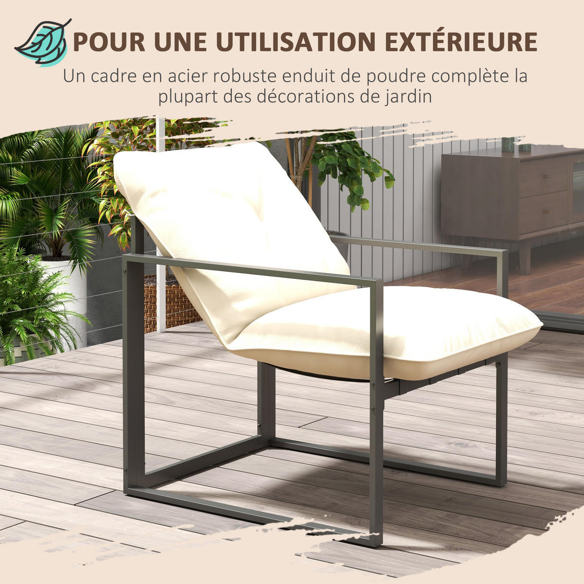 GARTENLOUNGE-SET 4-teilig DE-13387 Grau - Hellgrau, Metall - ComfortXL
