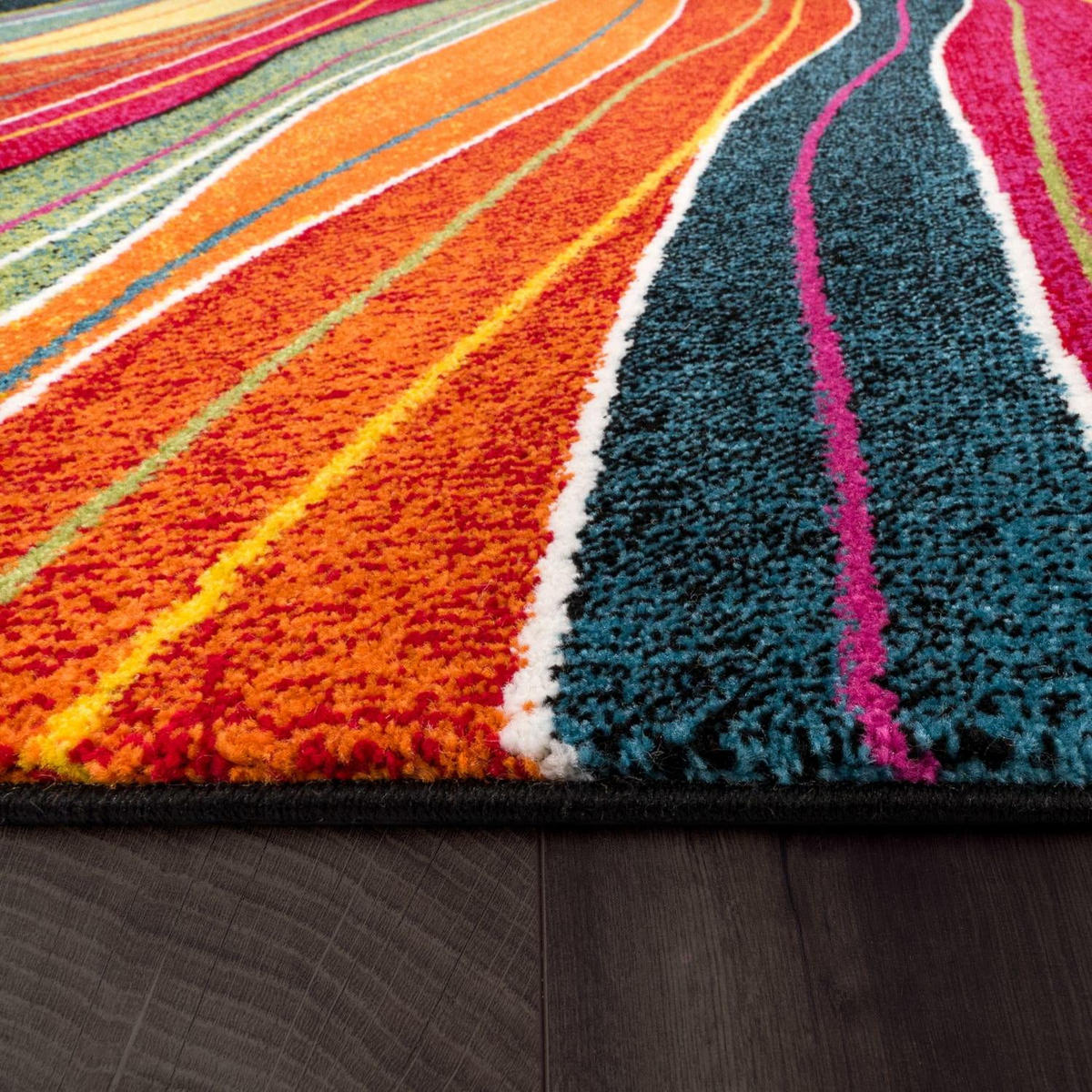 KURZFLOR-TEPPICH CANVAS 773 MEHRFARBIG 160X230 - Multicolor, Kunststoff (160/230cm) - Paco Home
