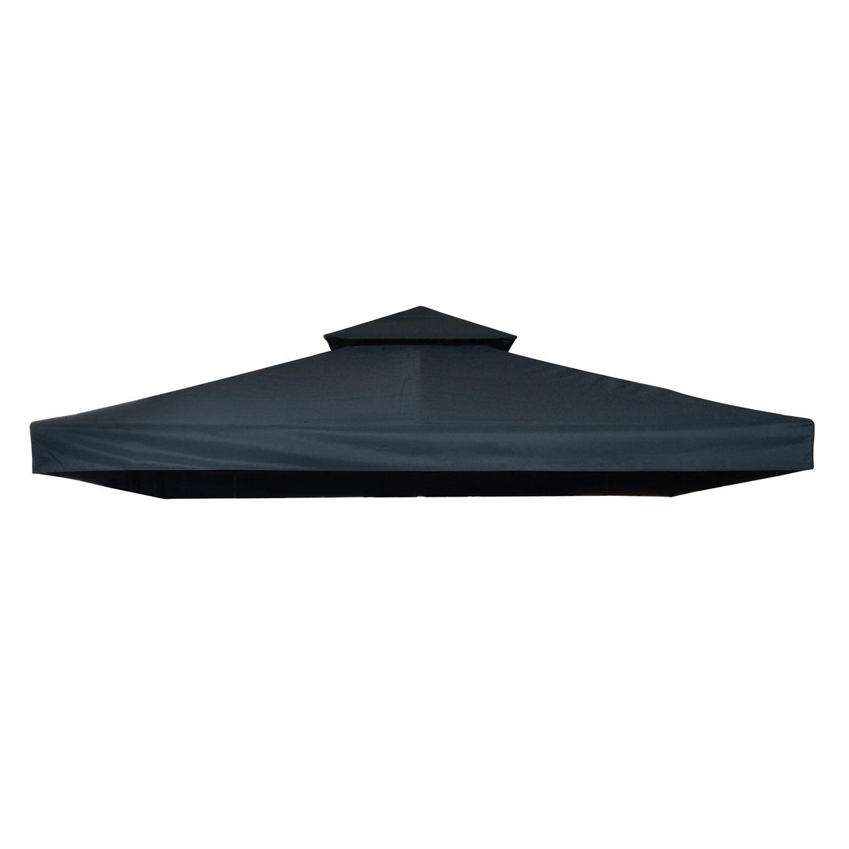 PAVILLONDACH, Polyester, Kohlegrau - Grau, Kunststoff (300/18/300cm) - Outsunny