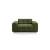 SOFA Kendal aus Samt armeegrün 2 Sitzplätze - Olivgrün, Textil (156/79/103cm) - Micadoni