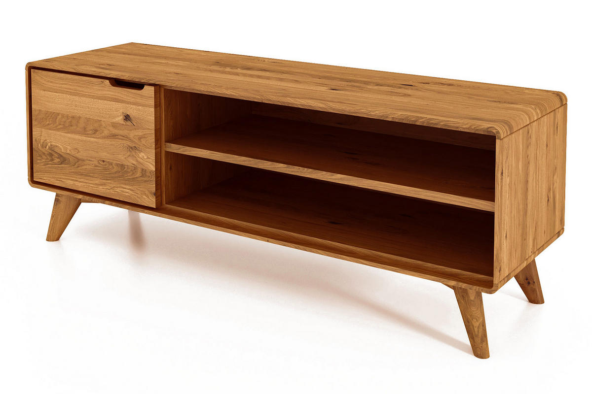 GREG HIFI-SCHRANK Wildeiche - Wildeiche, Holz (134/48/40cm) - byoak