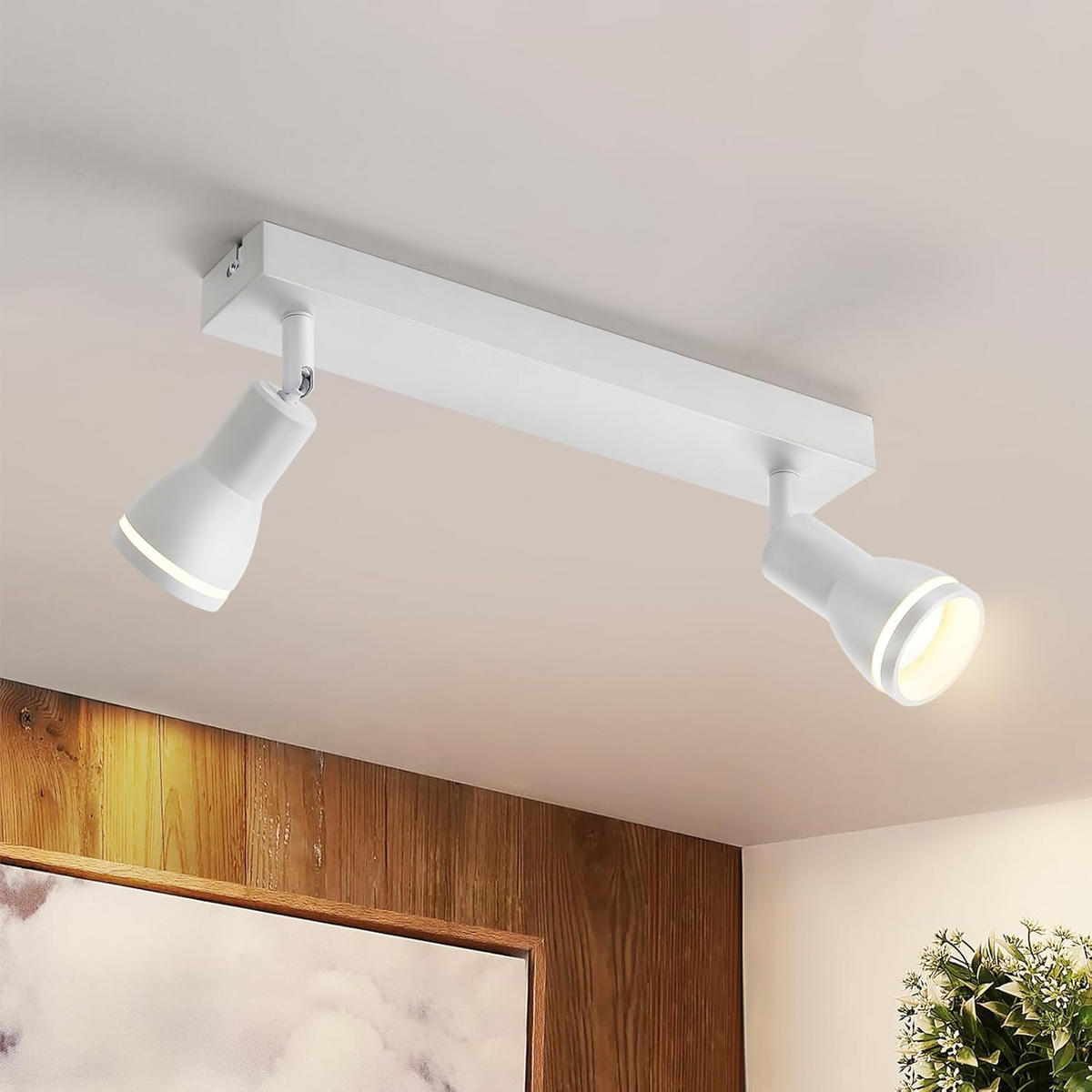 STRAHLER Frühling 2-flammig 30/5/15.7 cm - Weiß, Metall (30/5/15.7cm) - ZMH