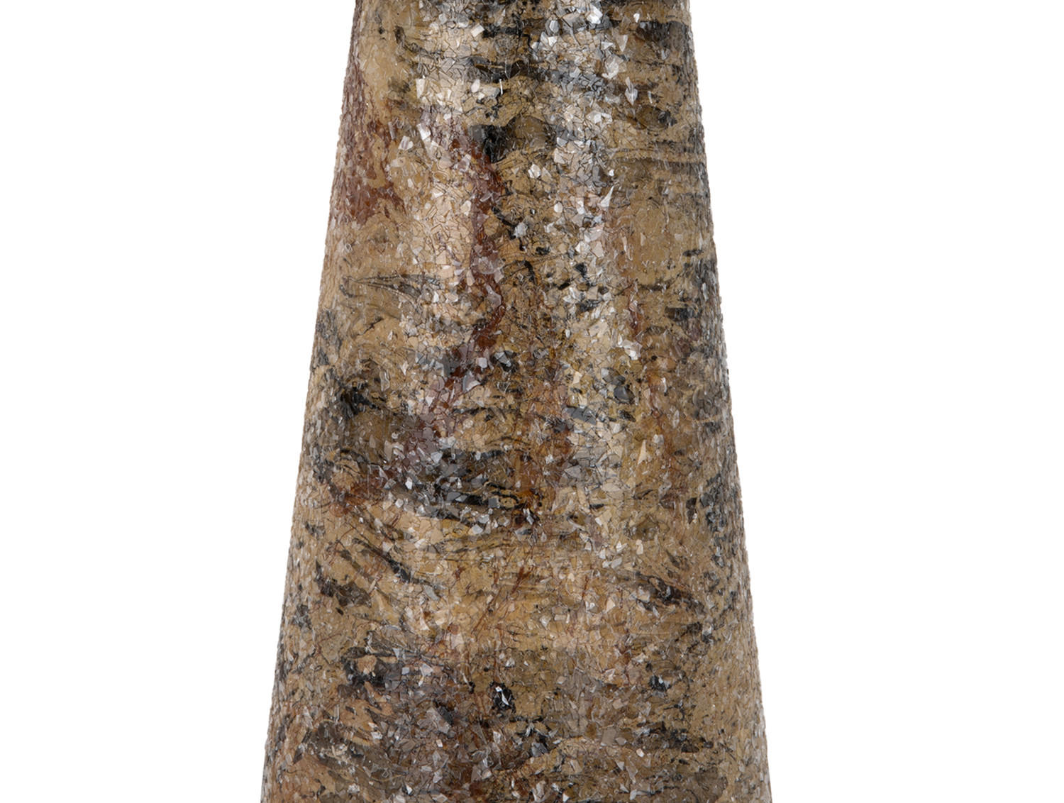 BEISTELLTISCH Mosaic Marble Braun 40/40/42 cm - Braun, Metall (40/40/42cm) - Leitmotiv