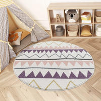 KINDERTEPPICH Anime 9382 Multi 120x120 cm Rund - Creme, Textil (120/120cm) - carpet city