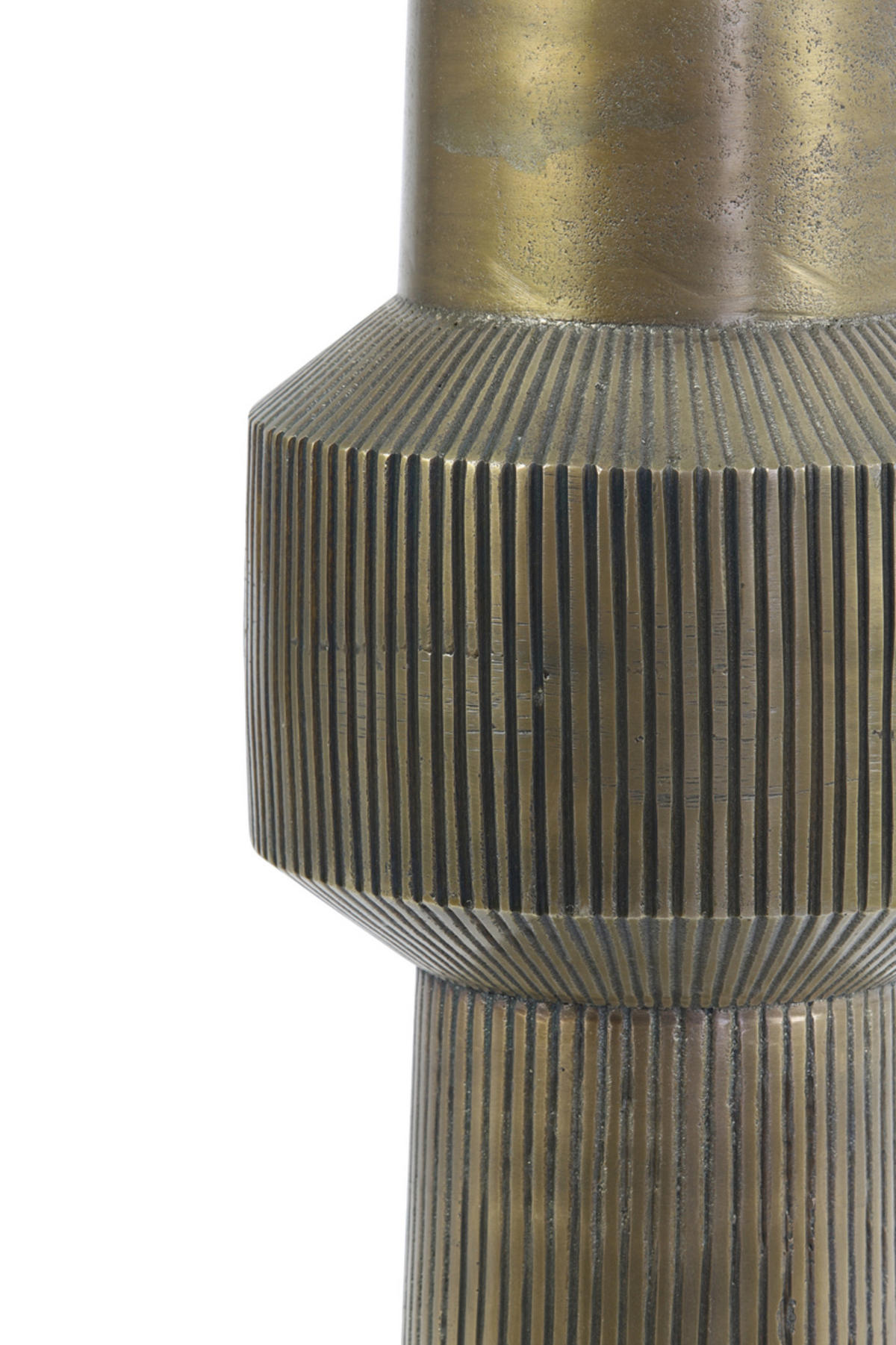 LAMPENFUSS Briska Bronze Ø20/49,5 cm - Bronzefarben, Metall (20/20/49.5cm) - Light & Living