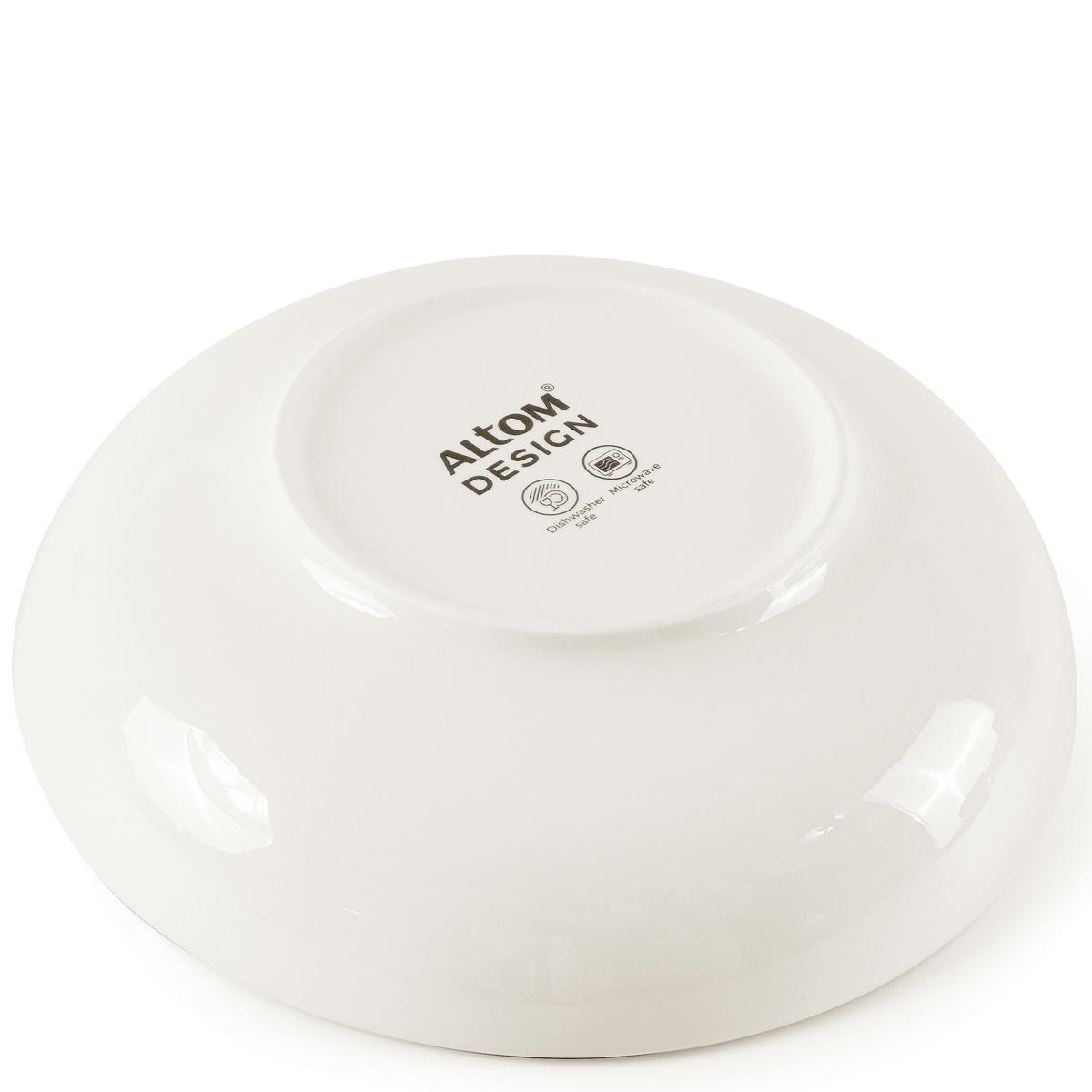 SUPPENTELLER-SET AD BELLA, 6-tlg - Ecru/Goldfarben, Keramik (20cm) - KONSIMO®